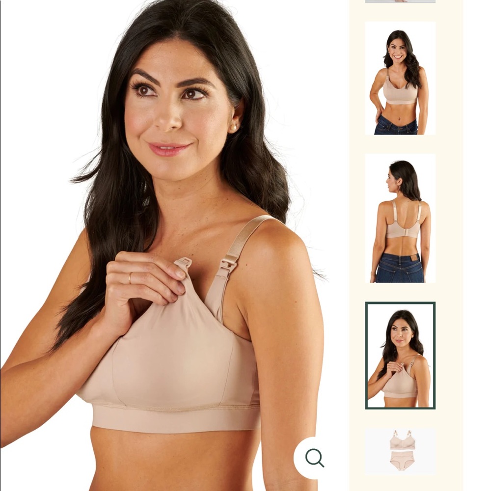 Ollie Gray hands free pumping and nursing sports bra
